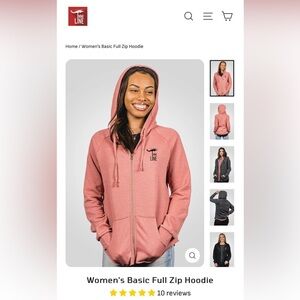 Nine Line zip up hoodie size small